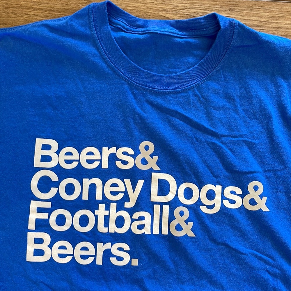 NWOT Detroit Lions Football Themed Tee, Size Unisex XL